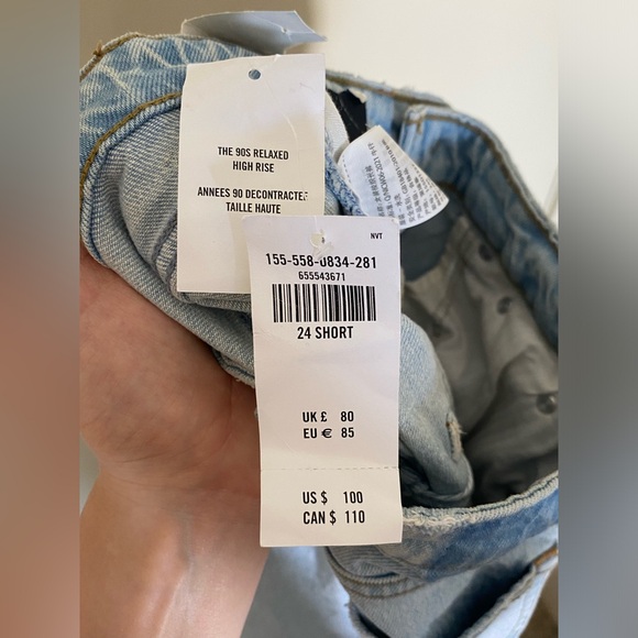 NWT Abercrombie and Fitch The 90’s Relaxed Jeans High Rise in Medium Wash - Picture 7 of 9